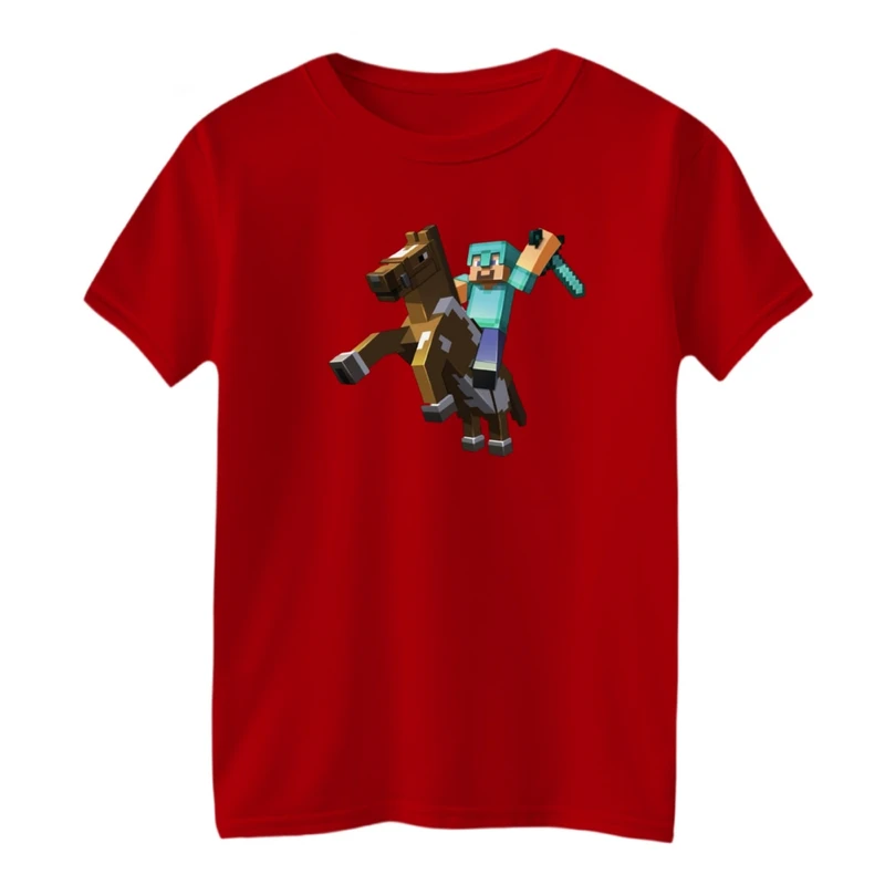 تی شرت آستین کوتاه بچگانه مدل ماینکرفت کد02