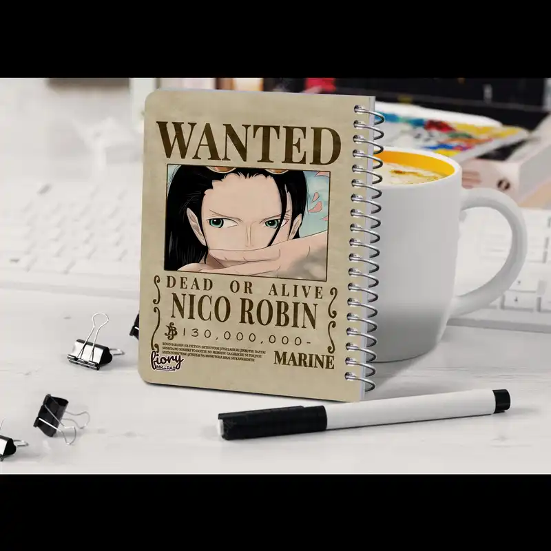 دفترچه یادداشت مستر راد مدل cheeck box طرح انیمه کد Nico Robin 2217