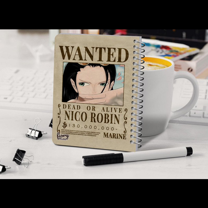دفترچه یادداشت مستر راد مدل cheeck box طرح انیمه کد Nico Robin 2217