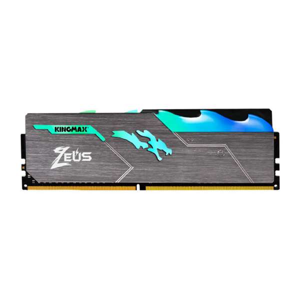 رم دسکتاپ DDR4 تک کاناله 3200 مگاهرتز CL17 کینگ مکس مدل Zeus Dragon RGB ظرفیت 8 گیگابایت