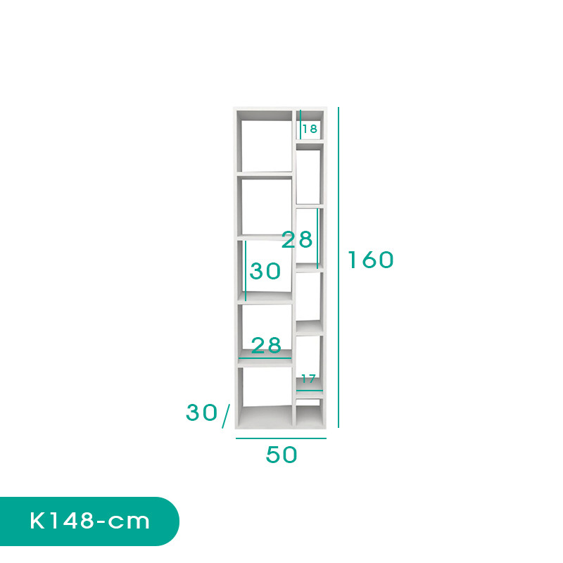 کتابخانه اسمردیس مدل K148 - MDF+ کتابخانه اسمردیس مدل K148 - MDF+