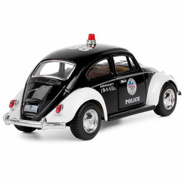 ماشین بازی کینزمارت مدل 1967 Volkswagen Classical Beetle (Police) کد KT5057P