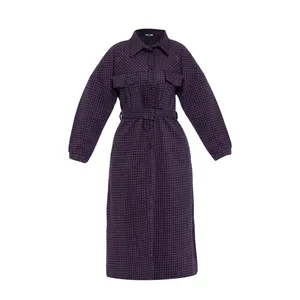 پالتو زنانه بنیس مدل افشان رنگ بنفش