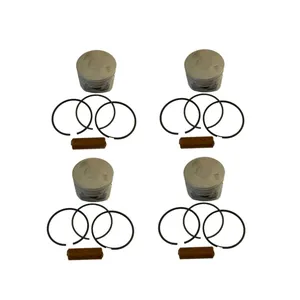 پيستون و رينگ و گژن پين ماهله كد 124000 مناسب براي پژو 206 تيپ 5 بسته 4 عددي