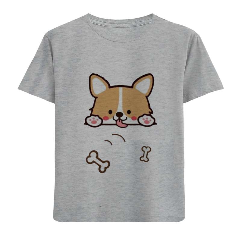 تی شرت آستین کوتاه دخترانه مدل توله سگ 263
