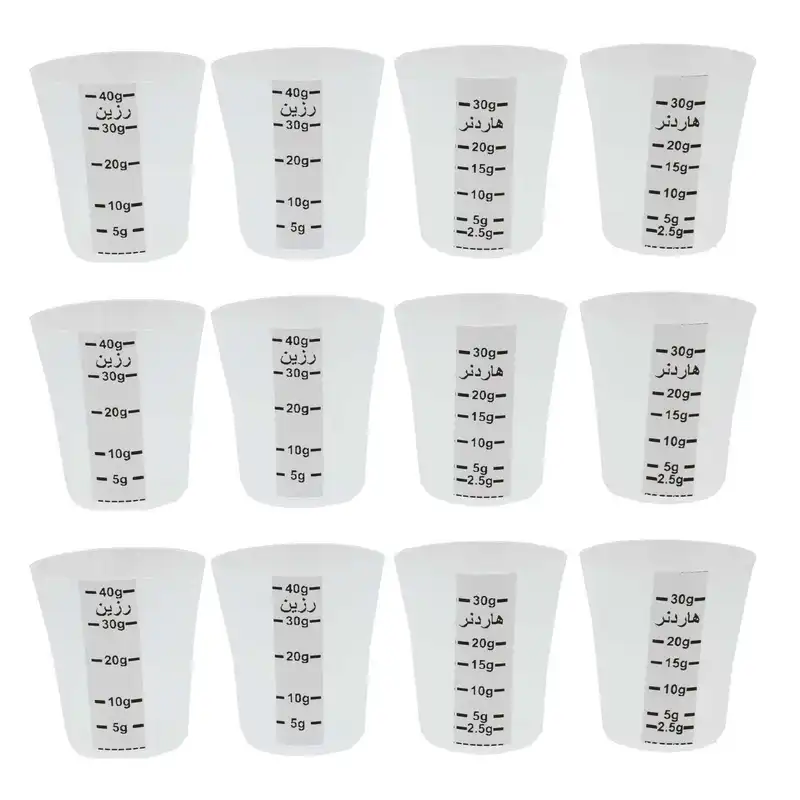 پیمانه اندازه گیری مدل اپوکسی بسته 12 عددی