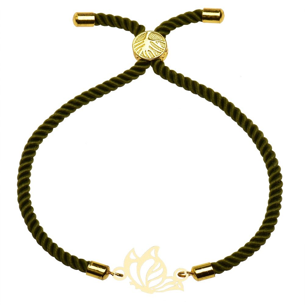 دستبند طلا 18 عیار زنانه کرابو طرح پروانه مدل kr10046 -  - 1