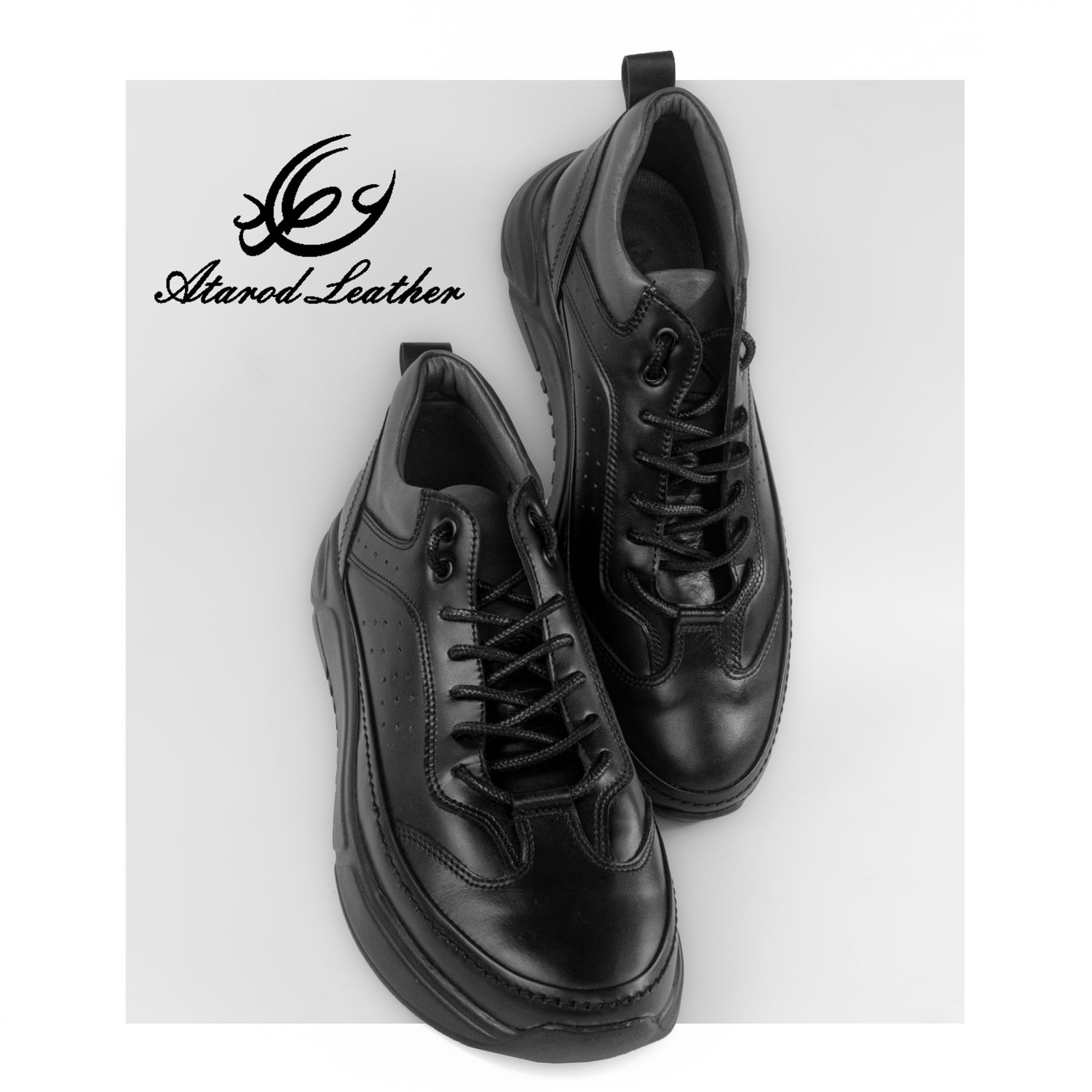 کفش روزمره مردانه چرم عطارد مدل چرم طبیعی کد SH29 - - 4