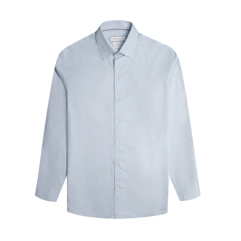 پیراهن آستین بلند یقه برگردان مردانه کروم مدل 2510135