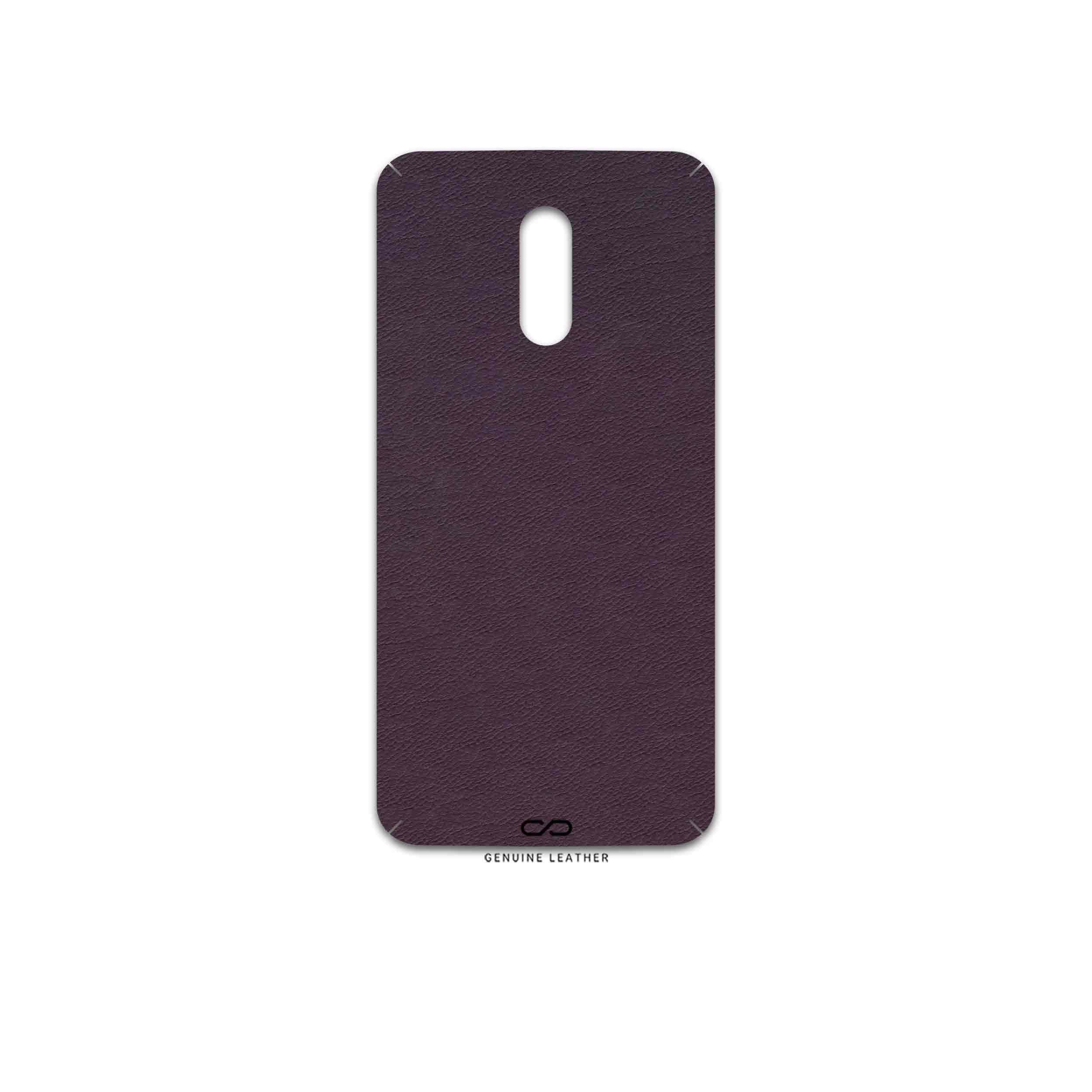 برچسب پوششی ماهوت مدل Purple-Leather مناسب برای گوشی موبایل وان پلاس 7
