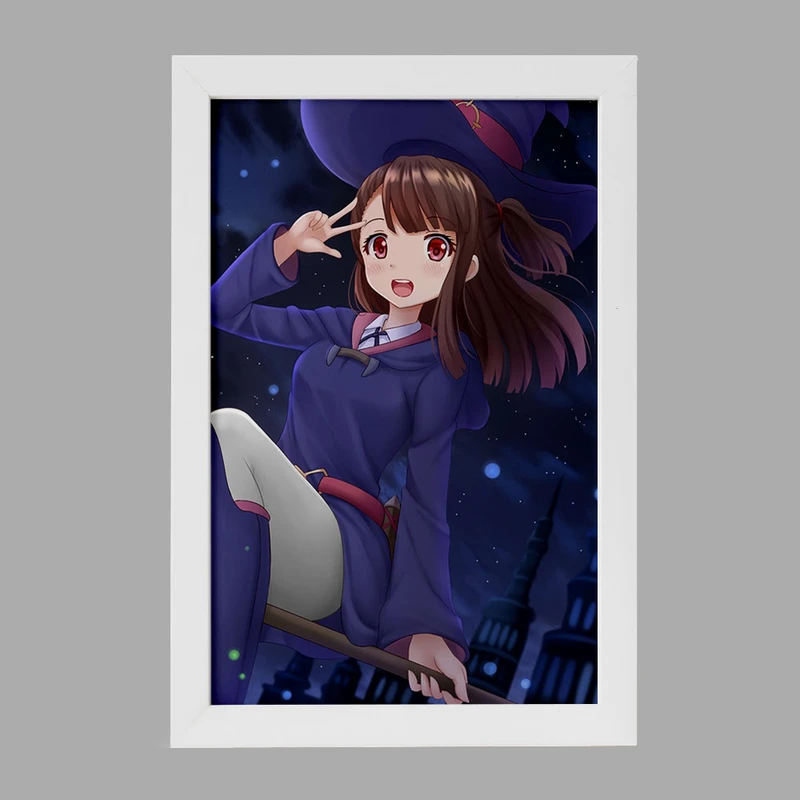 تابلو خندالو مدل اکو انیمه جادوگران کوچک Little Witch Academia  کد 22891