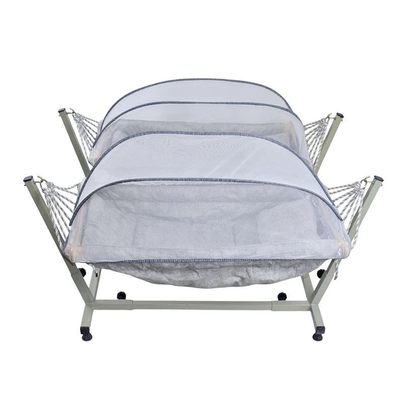 عکس شماره 4 : گهواره سنتی نوزاد مدل دوقلو طرح رایان