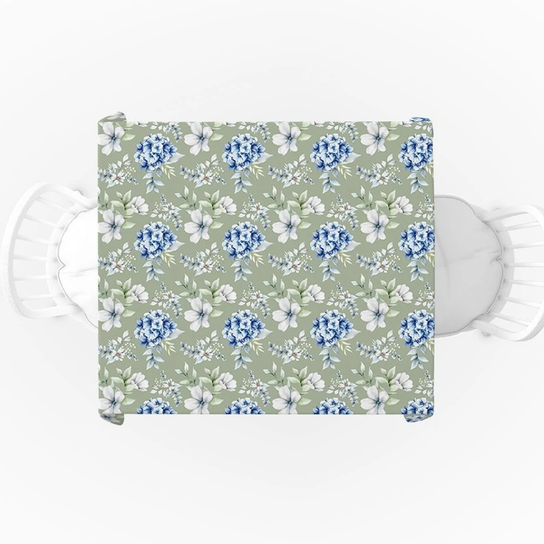 رومیزی مربع مخمل طرح گل  مدرن کد 11042