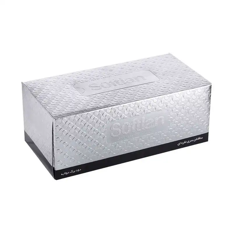 دستمال کاغذی 150 برگ سافتلن مدل سیگولد بسته 4 عددی