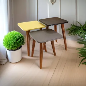 میز عسلی مدل لیون 322 کد 39 مجموعه 3 عددی