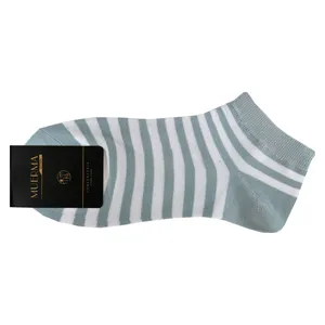 جوراب مدل مچی طرح راه راه رنگ سبز