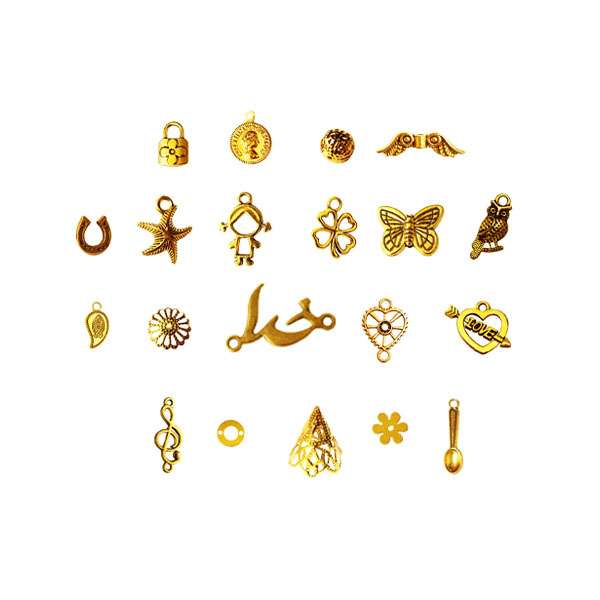 آویز دستبند کد AD 143 مجموعه 20 عددی