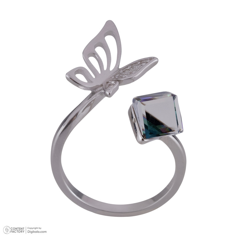 انگشتر نقره زنانه سواروسکی مدل مکعب و سنگ کد 74545487 انگشتر نقره زنانه سواروسکی مدل مکعب و سنگ کد 74545487