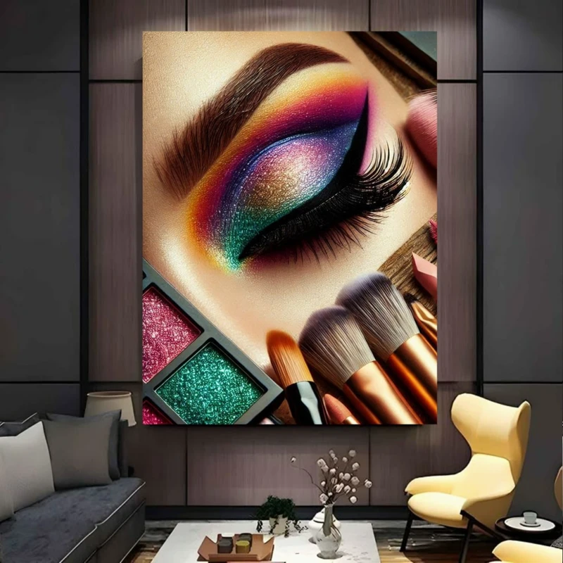 تابلو بوم طرح مخمل میکاپ آرتیسیت مدل کد BK24994