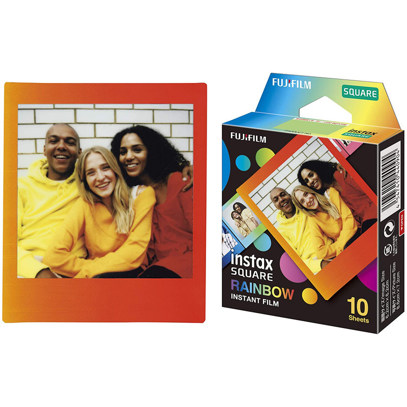 فیلم چاپ سریع مخصوص دوربین فوجی فیلم مدل INSTAX SQUARE Rainbow Instant