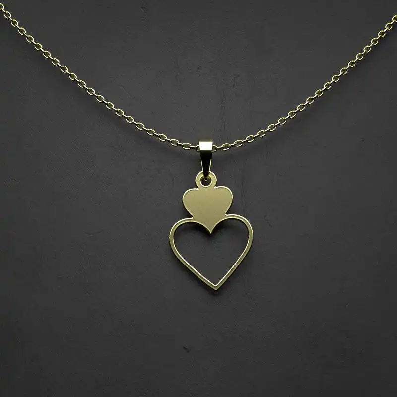 گردنبند طلا 18 عیار زنانه مدوپد مدل گل کد CA10172