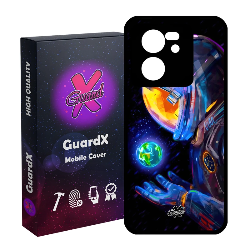 کاور گارد ایکس طرح فضانورد مدل Glass10496 مناسب برای گوشی موبایل شیائومی 13T/13T Pro/Redmi K60 Ultra
