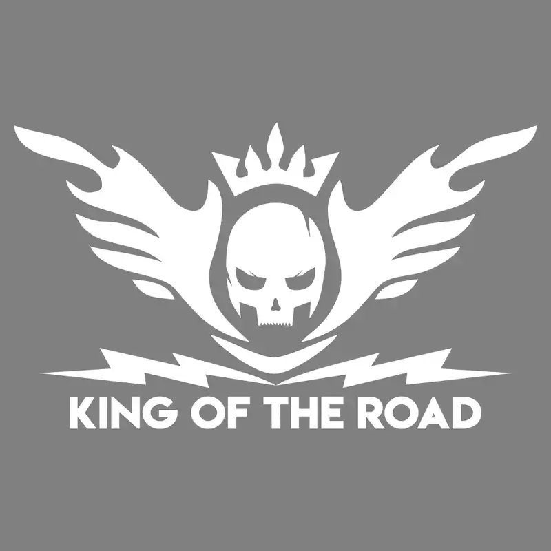 برچسب بدنه خودرو ماتریسیو طرح بال اسکلت king of the road کد M227