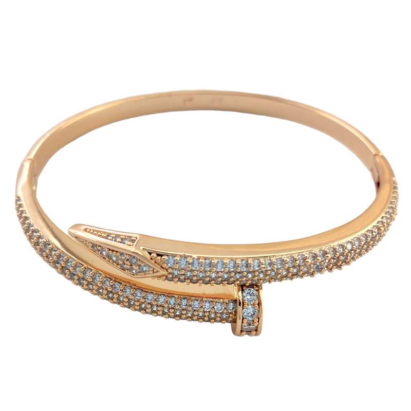 دستبند النگویی زنانه ژوپینگ مدل میخ کد B4034