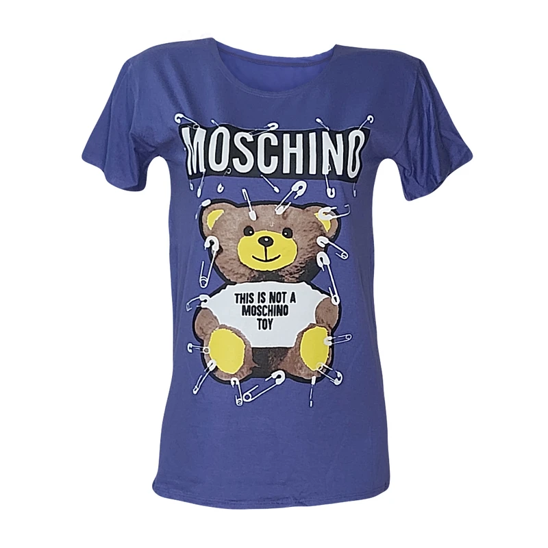 تی شرت آستین کوتاه زنانه مدل ویسکوز طرح خرس کد 1