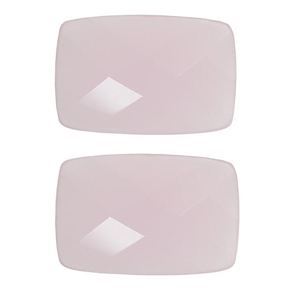 سنگ کوارتز صورتی کد 64971  بسته 2 عددی