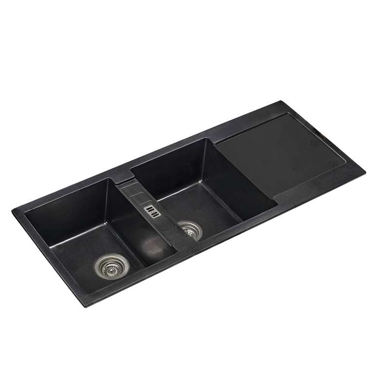سینک ظرفشویی گرانیت ای ال کا مدل دو لگنه SG5-M توکار سینک ظرفشویی گرانیت ای ال کا مدل دو لگنه SG5-M توکار