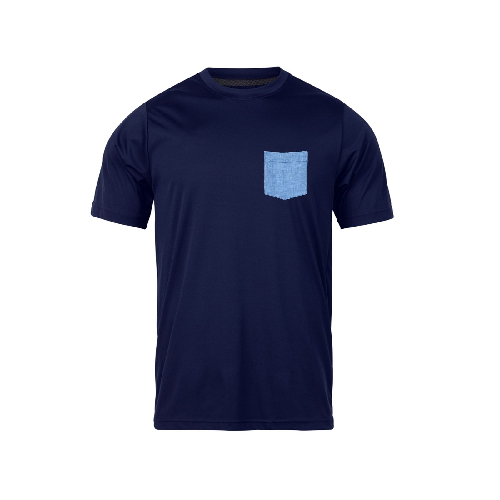 تی شرت آستین کوتاه مردانه رانژ مدل جیب دار 23RA03 – 013 رنگ سرمه ای