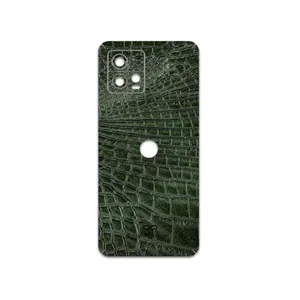 MAHOOT Green-Crocodile-Leather Cover Sticker for Motorola Moto G72