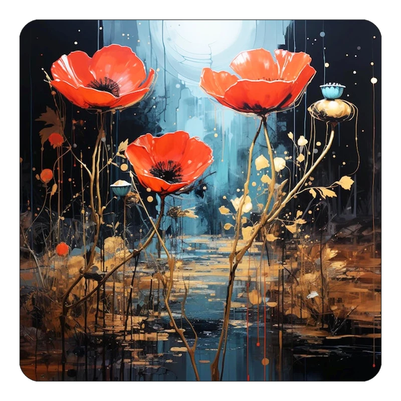 مگنت کاکتی طرح نقاشی رنگ روغن مدل mp72178