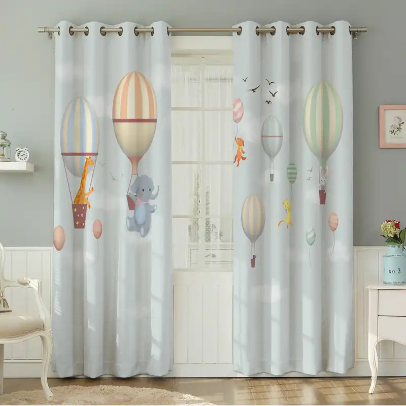 پرده نیروانا طرح کودک مدل مخمل کد 8318سایز 140×280 سانتی متر