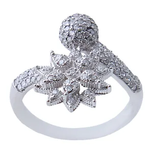  انگشتر نقره زنانه بازرگانی میلادی کد AWR_642