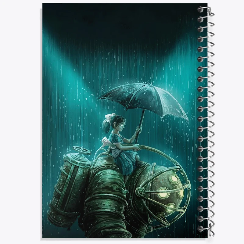 دفتر شطرنجی 50 برگ خندالو مدل بازی بایوشاک (Bioshock) کد 31364