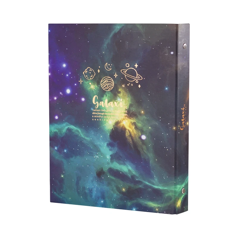 دفتر کلاسوری 100 برگ مدل کهکشانی کد KT26-09