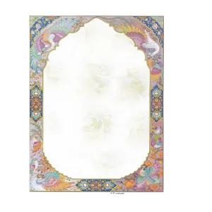  کاغذ تذهیب A4 مدل ابر و باد کد G 13  بسته 10 عددی