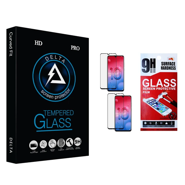 محافظ صفحه نمایش دلتا مدل HD مناسب برای گوشی موبایل آنر 10Liteبسته ی دو عددی