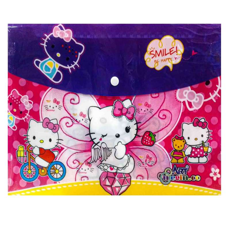 پوشه دکمه دار نگین مدل کیتی کوچولو کد N-520