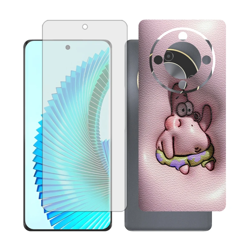 محافظ صفحه نمایش گلس مدل Together مناسب برای گوشی موبایل آنر X9b به همراه برچسب پوششی پشت گوشی