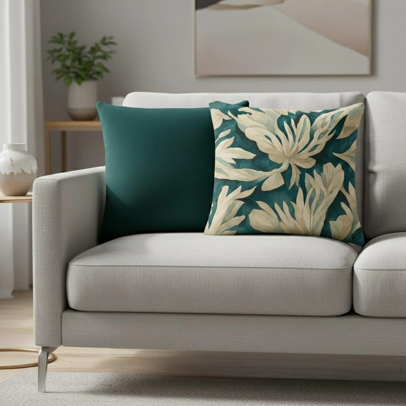 کاور کوسن مدل 1001.2 سایز 45*45 سانتی متری مجموعه 2 عددی