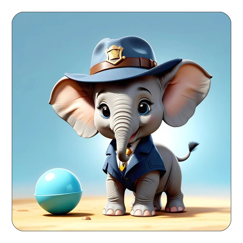 مگنت کاکتی طرح حیوانات کارتونی مدل mp27970