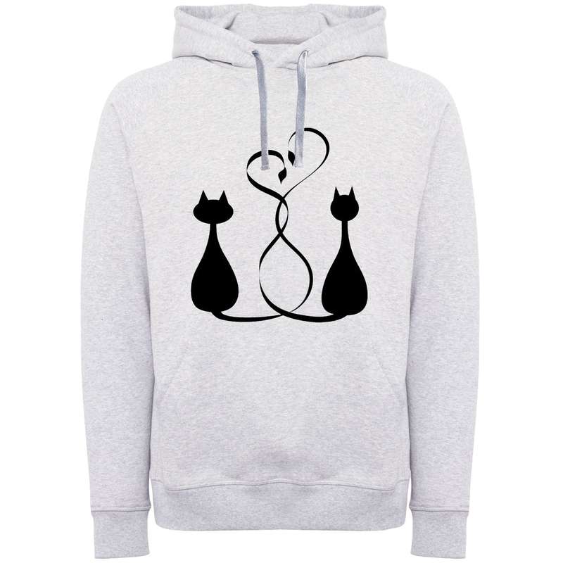 هودی زنانه مدل گربه عاشق A41