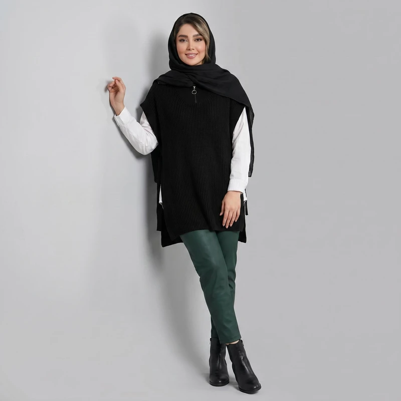 پانچو بافت زنانه ترندیول مدل 131439800