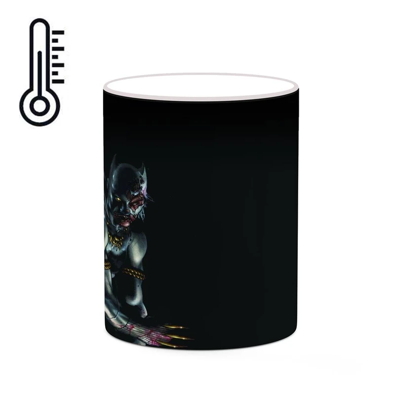 ماگ حرارتی کاکتی مدل بلک پنتر Black Panther Marvel کد mgh38068