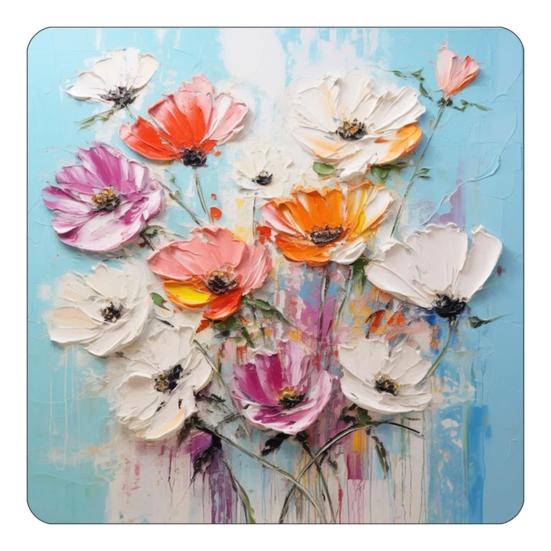 مگنت کاکتی طرح نقاشی رنگ روغن مدل mp72862