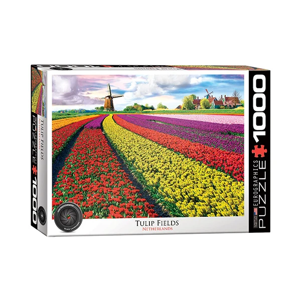 پازل 1000 تکه یوروگرافیکس پازلز طرح Tulip Field کد 5326