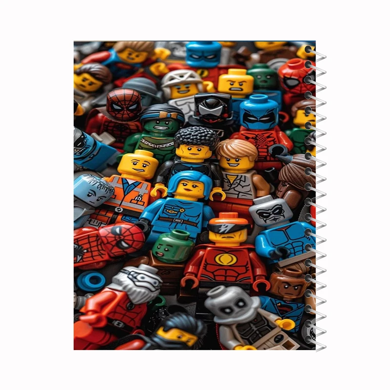 دفتر مشق 100 برگ ملیچک طرح لگو کد 010